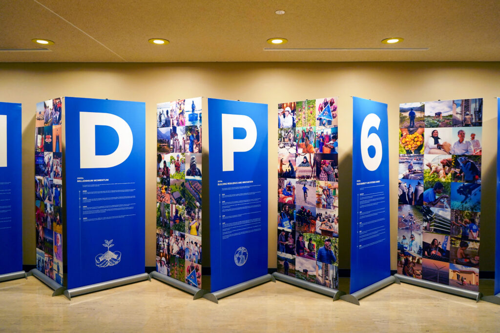photo of physical UNDP 60 exhibit