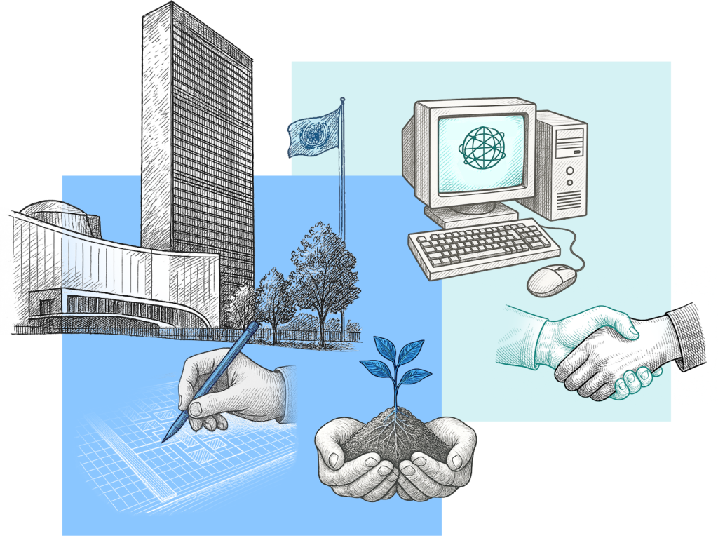 collection of hand drawn illustrations